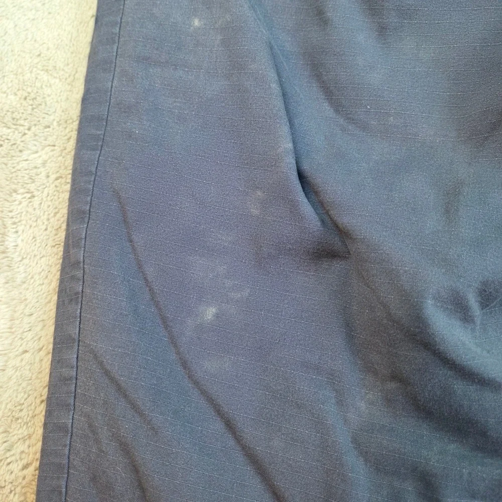 L.L.‎ Bean Cotton Fleece Lined Pants Mens XL 30 Drawstring Zip Pockets Blue